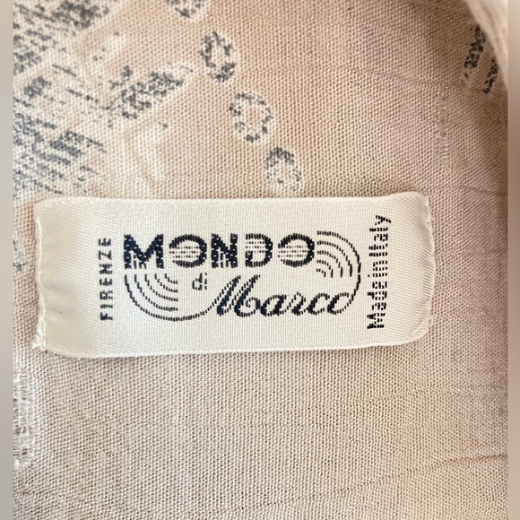 Mens Shirt vintage shirt short sleeves loose fit open collar soft rayon linen - Picture 7 of 10